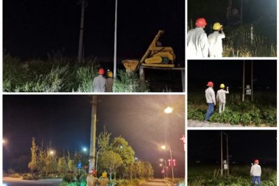 對10千伏君新線用電量大的專變臺區(qū)、斷路器、電纜頭開展常態(tài)化測溫工作